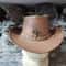 Western Australian Cowboy Outback Tan Leather Hat 2