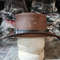 Stag Hunters Brown Leather Cowboy Hat 3