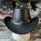 Western Horse Shackle Band Black Leather Cowboy Hat 2