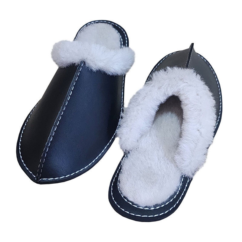 Shearling Leather Slippers 0