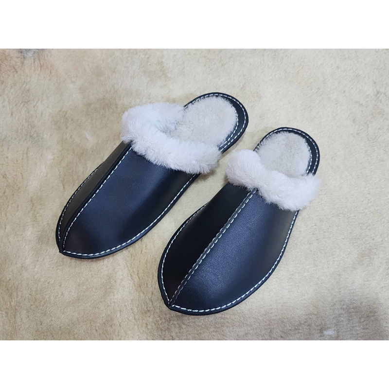 Shearling Leather Slippers 5