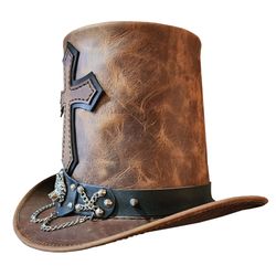 witcher leather top hat