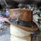Rough Rider Vintage Leather Steampunk Top Hat 4