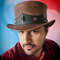 Rough Rider Vintage Leather Steampunk Top Hat 6