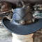 Western Cowboy Leather Hat With Eagle Star Conchos 2