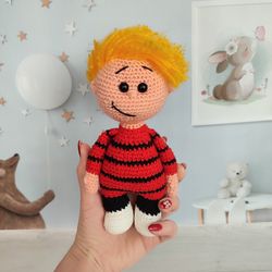 Calvin boy doll, boy doll, Calvin and Hobbes