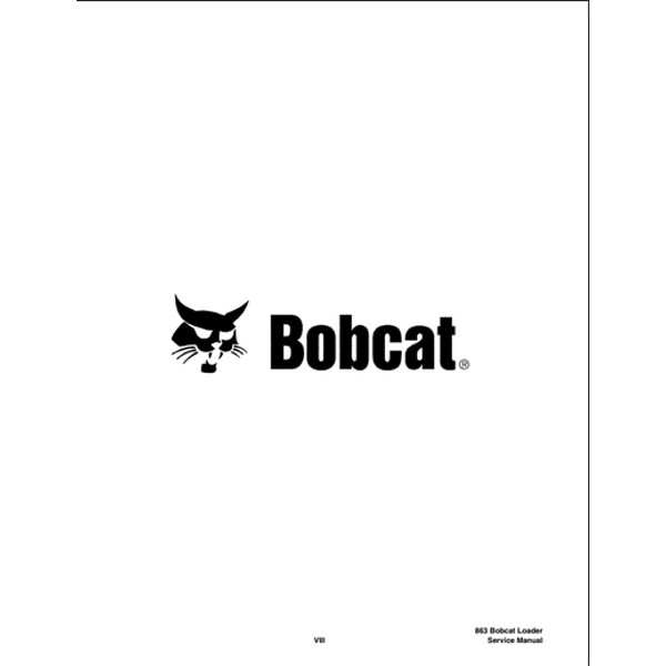 Bobcat 863 863H Skid Steer Service Repair PDF Instant Download Original Factory Service Repair Manual 2.png