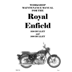 1989 to 2007 Royal Enfield 350 500 Bullet Workshop Maintenance Service Repair Manual