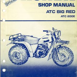 Honda ATC 200ES Big Red Workshop Manual 1984 PDF