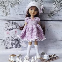 Ruby Red Fashion Friends doll clothes-dress, hat, knee socks