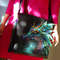 Handpainted dragon bag with beads embroidery.jpg