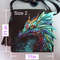 fairy dragon turquoise handpainted canvas bag s 2.jpg
