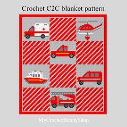 Crocher C2C Emergency Vehicle graphgan blanket pattern PDF Download