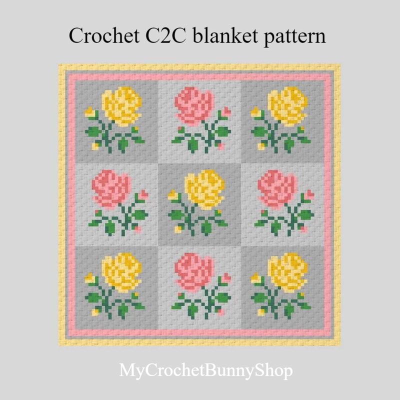 Crochet-corner-to corner-flower-graphgan