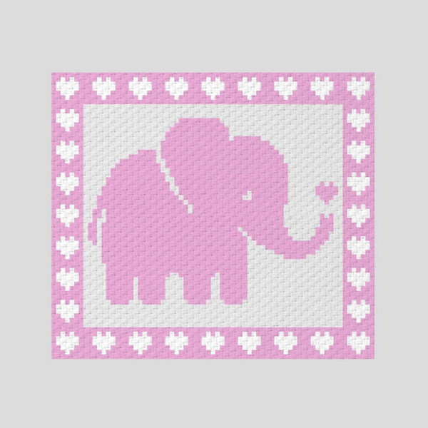 crochet-C2C-elephant-hearts-boarder-blanket-4