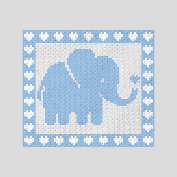 crochet-C2C-elephant-hearts-boarder-blanket-3