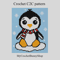 crochet-C2C-cute-penquin-graphgan-blanket