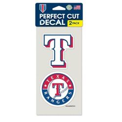 Car Emblem Sticker Texas Rangers Set of Two Decal MLB ORIGINAL USA Stock Gift