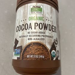 Now Foods ORIGINAL Organic Cocoa Powder 12 oz - by Now Foods USA Stock New