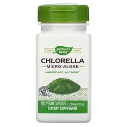 ORIGINAL Chlorella 100 Vegan Capsules Herbal Extract Supplement USA Nature's Way