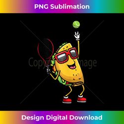 Taco Playing Tennis Racket Mexican Food Cinco De Mayo Tank Top - Crafted Sublimation Digital Download - Lively and Captivating Visuals
