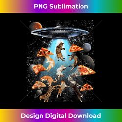 Galaxy Cat Shirt, UFO Cats, And Pizza - Sophisticated PNG Sublimation File - Ideal for Imaginative Endeavors