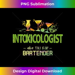 intoxicologist tiki bar cocktails bartender funny mixologist - minimalist sublimation digital file - elevate your style with intricate details