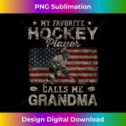 My Favorite Hockey Player Calls Me Grandma Mother's Day - Sublimation-Optimized PNG File - Customize with Flair