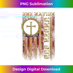 one nation under god usa flag christian faith family freedom - timeless png sublimation download - animate your creative concepts