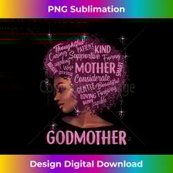 black godmother happy mothers day mom african american - sophisticated png sublimation file - lively and captivating visuals