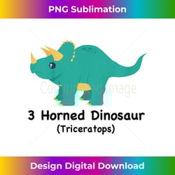 3 horned dinosaur triceratops for boys and girls - urban sublimation png design - craft with boldness and assurance