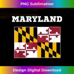 maryland american usa top travel flag - contemporary png sublimation design - reimagine your sublimation pieces