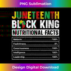 juneteenth black king nutritional facts melanin men father - timeless png sublimation download - striking & memorable impressions