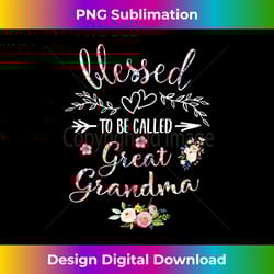 s blessed great grandma floral grandma decoration - deluxe png sublimation download - elevate your style with intricate details