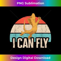 crested gecko, i can fly eyelash lizard retro herpetologist - edgy sublimation digital file - infuse everyday with a celebratory spirit