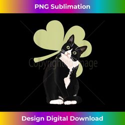 tuxedo cat saint st. patrick's paddy's day cat lovers - classic sublimation png file - pioneer new aesthetic frontiers