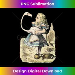 alice in wonderland flamingo & hedgehog croquet - luxe sublimation png download - ideal for imaginative endeavors