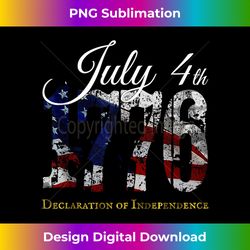 july 4 1776 declaration of independence retro american flag - crafted sublimation digital download - craft with boldness and assurance