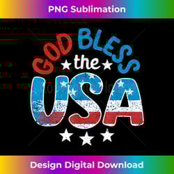 god bless the usa american flag patriotic 4th of july - chic sublimation digital download - access the spectrum of sublimation artistry