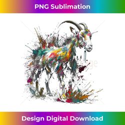 goat art - colourful animal motif goat - deluxe png sublimation download - reimagine your sublimation pieces