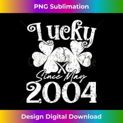 lucky since may 2004 20 years old 20th st patricks day - crafted sublimation digital download - reimagine your sublimation pieces