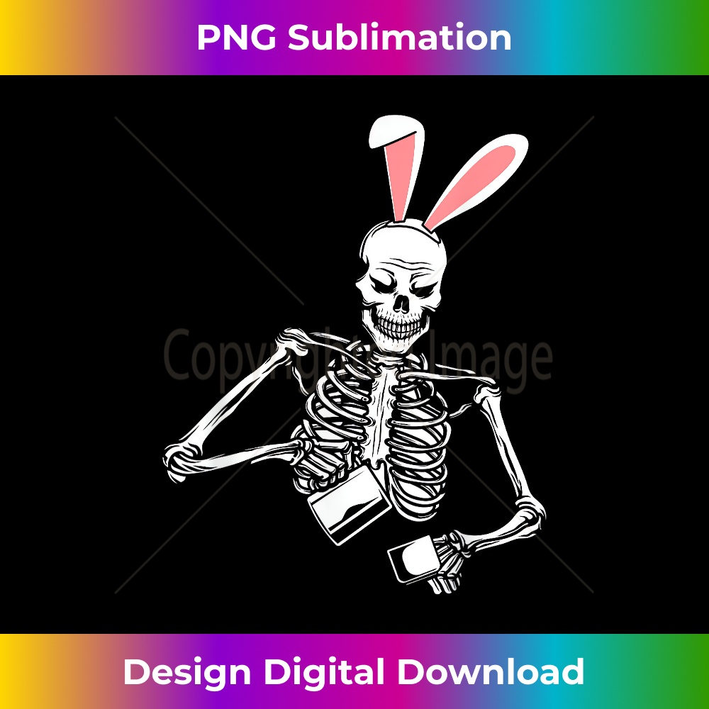 HR-20240128-13380_Skeleton Drinking Coffee Easter Bunny Ears Spring 3768.jpg