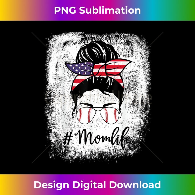 IF-20240128-1216_American Flag Bleached Baseball Softball Mom Life Messy Bun 0276.jpg
