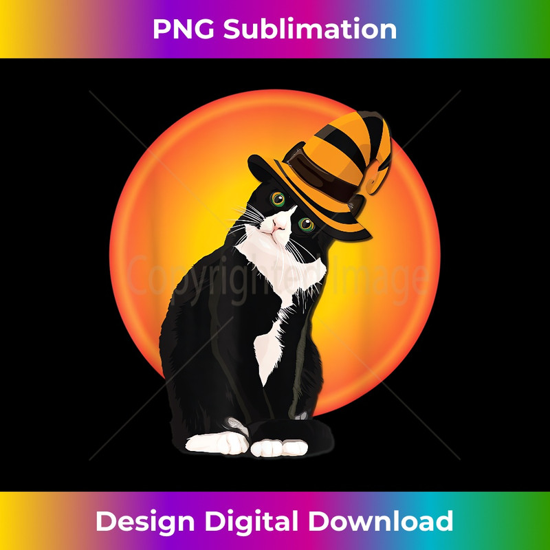 IG-20240128-14729_Tuxedo Cat T Halloween Costume Witches Hat Cat Lovers 0300.jpg
