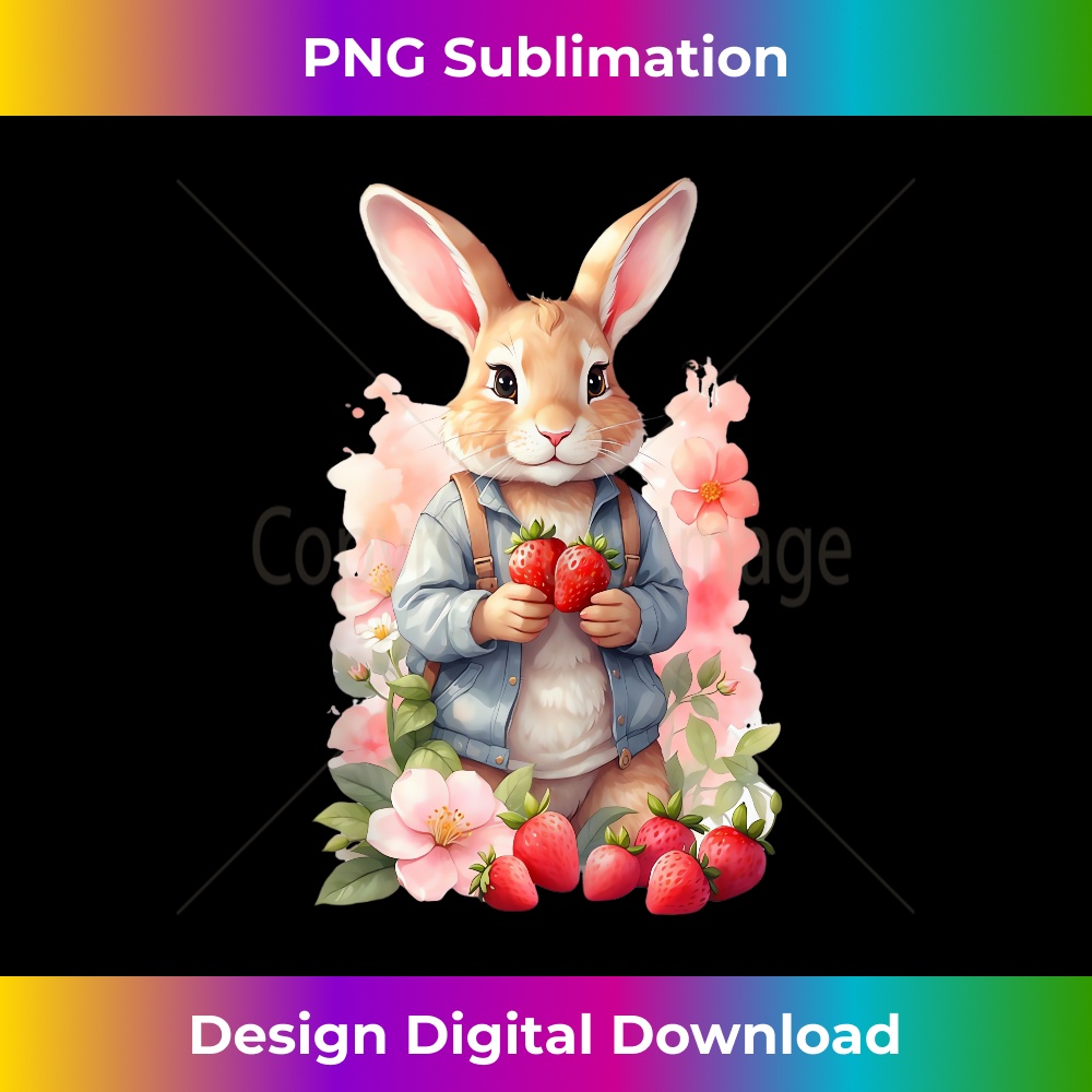 IL-20240128-1992_Easter Bunny in Denim Jacket Lying Flowers and Strawberries 0931.jpg