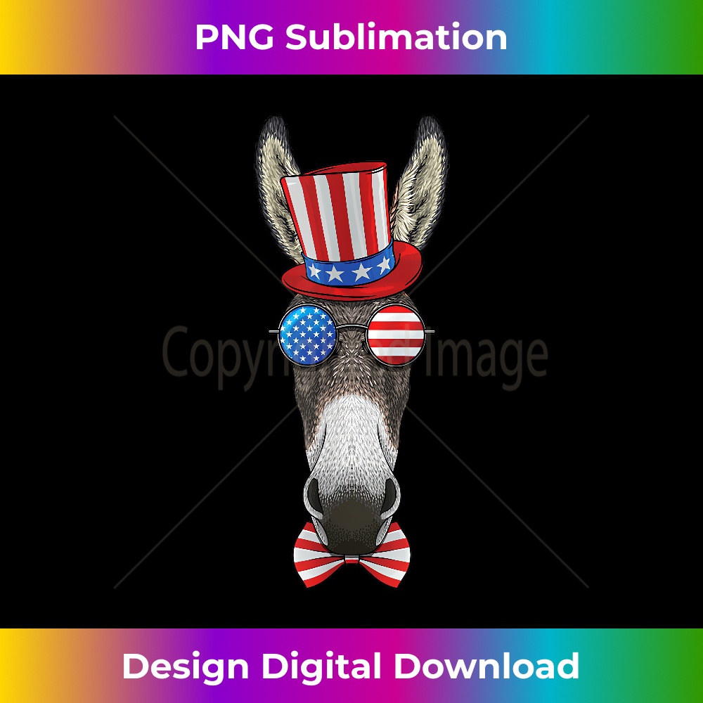 JH-20240128-1671_Donkey 4th of July American Donkey USA Uncle Sam Hat 0683.jpg