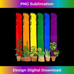 plants gardening lovers gardener lgbt gay pride rainbow flag - minimalist sublimation digital file - lively and captivating visuals