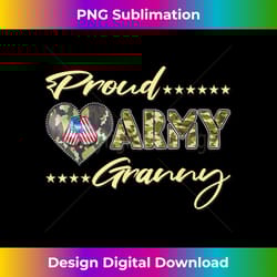 proud army granny us flag dog tag family military grandma - bohemian sublimation digital download - chic, bold, and uncompromising
