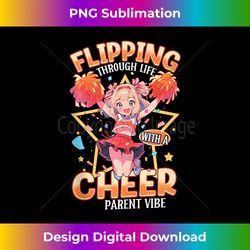 cheerleader daughter parents cheer mom dad cheerleading - sleek sublimation png download - rapidly innovate your artistic vision