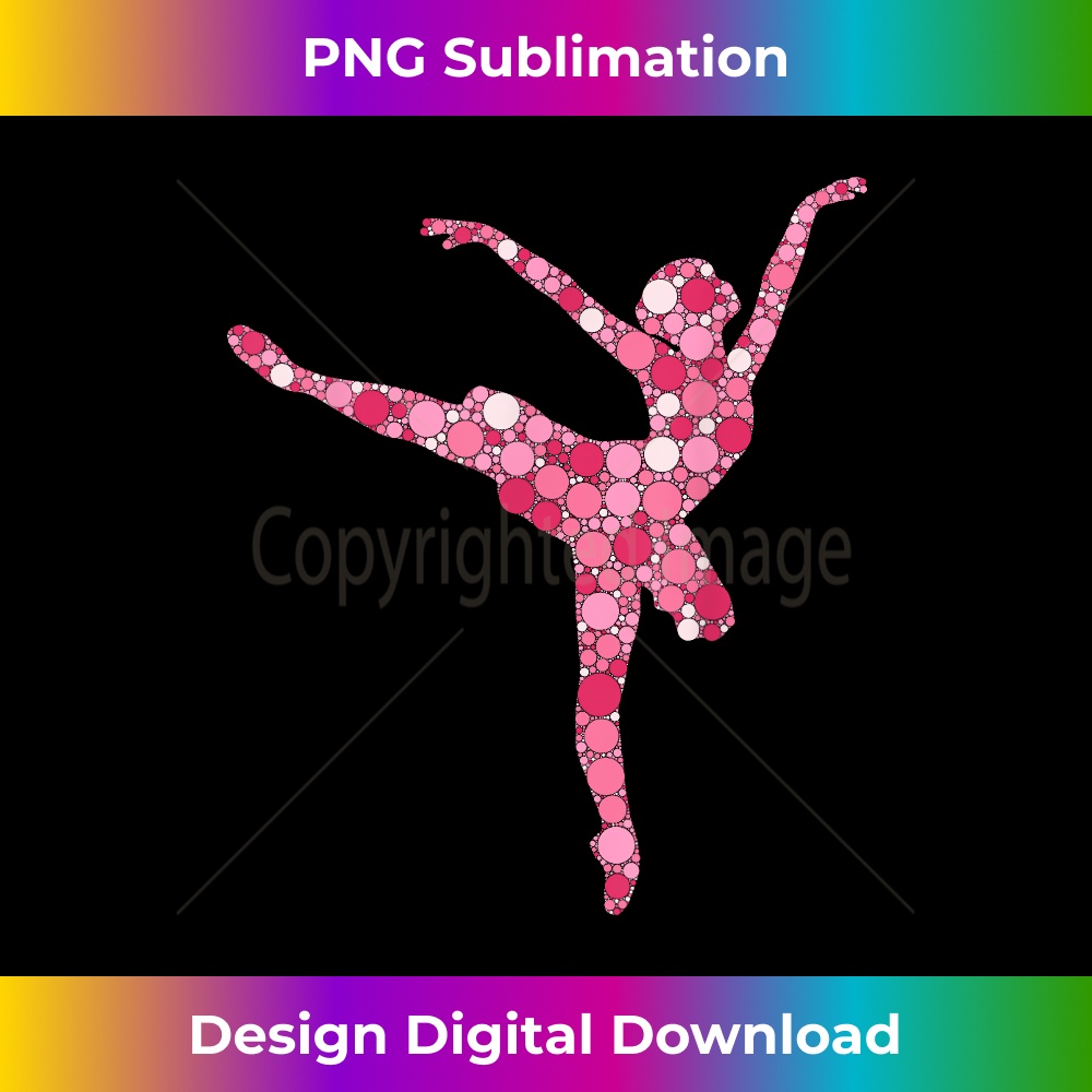 Cute Ballerina Silhouette Colorful Polka Dots Happy Dot Day 0101.jpg